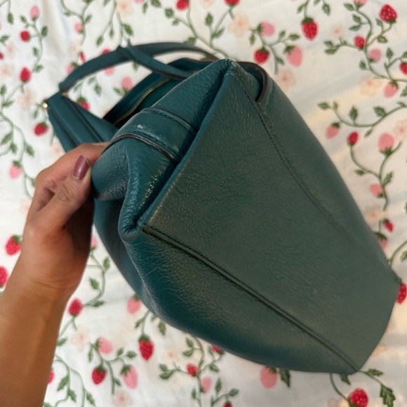 Coach Dark Teal Shoulder Bag - Picture 5 of 9